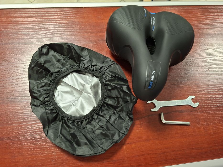 Siodełko rowerowe OSIGEI, żelowe siodełko rowerowe, szerokie, miękkie