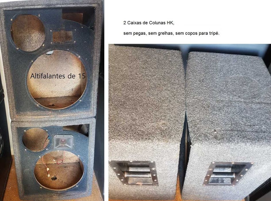 2 caixas de Colunas de 15 + 1 Peavey pv-115 - aceito trocas