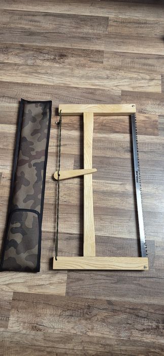 Piła ramowa bushcraftowa ręcznie robiona