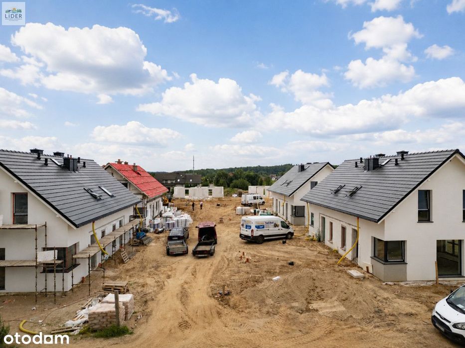 Komfortowe domy z ogrodem / pompa ciepła / media