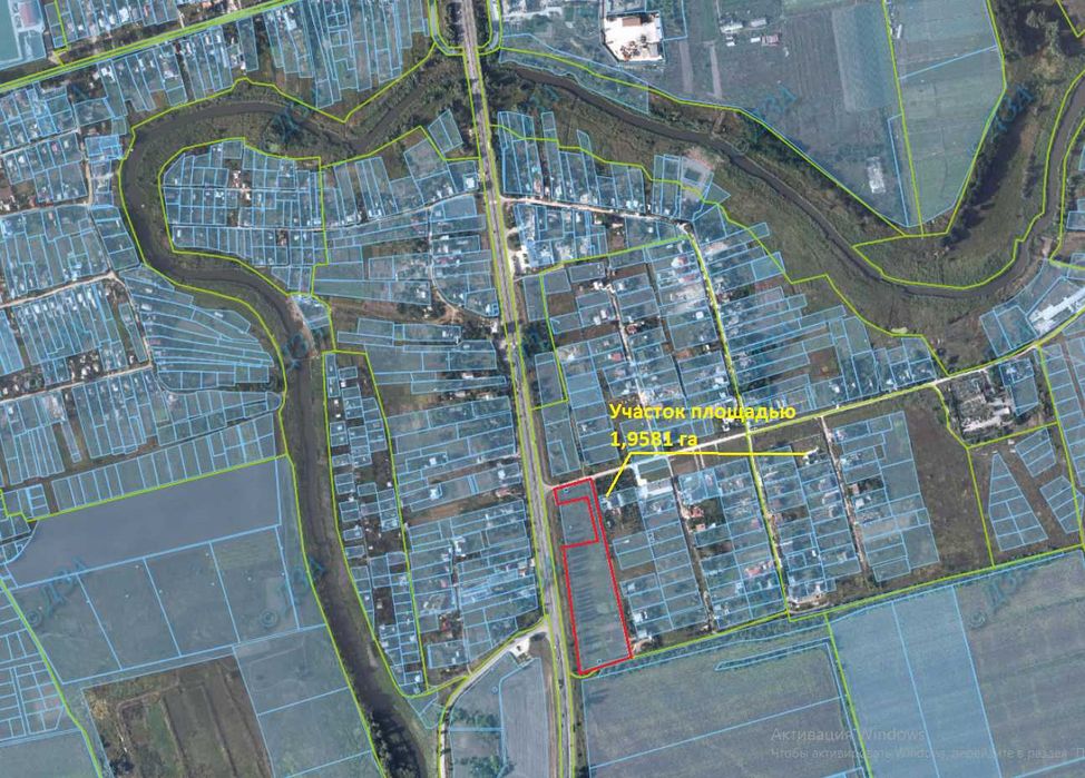 Участок на фасаде 1,96 Га трассы Днепр-Запорожье, с. Братское