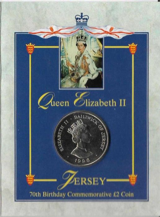 Jersey - - - "70th Anniversary of Queen Elizabeth II" - - - - - Coin