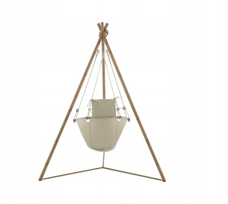 OKAZJA Fotel wiszący bamboo huśtawka NOWY