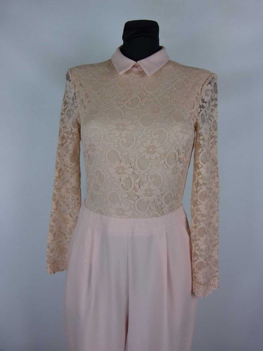 Asos elegancki kombinezon koronka róż 10 / 38