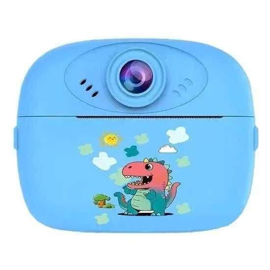 Дитяча фотокамера «Звірятки» функція друку фронтальна камера Блакитний
