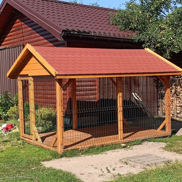 Klatka dla królików  6 komorowa
 kurnik dla kur golebnik kojec dla psa