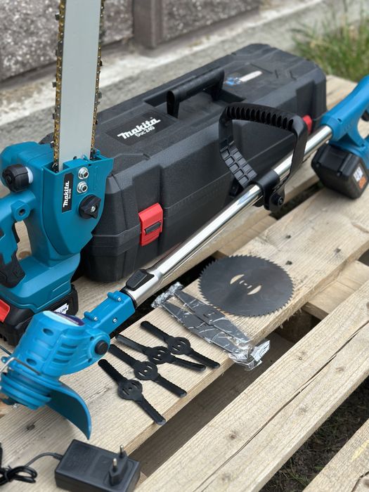 Акумуляторний садовий набір Makita Пилка Duc 240 + тример Ur100Dwae