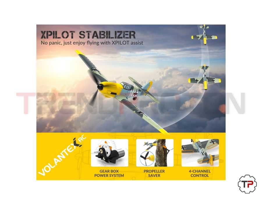 Avião caça RC Messerschmitt Bf 109 Telecomandado