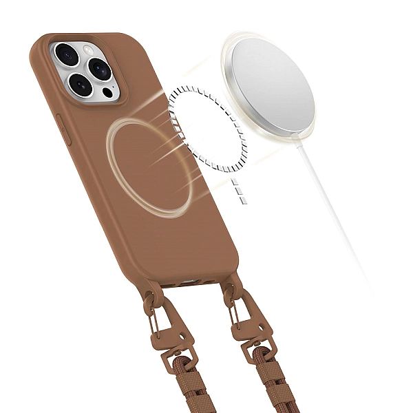 Tech-Protect Magnecklace Magsafe Iphone 15 Pro Chocolate Brown
