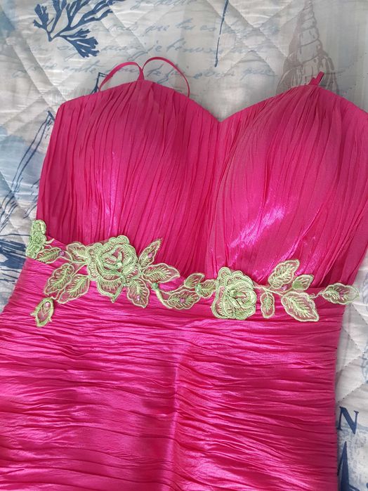 Сукня-рибка малинова дизайнерська