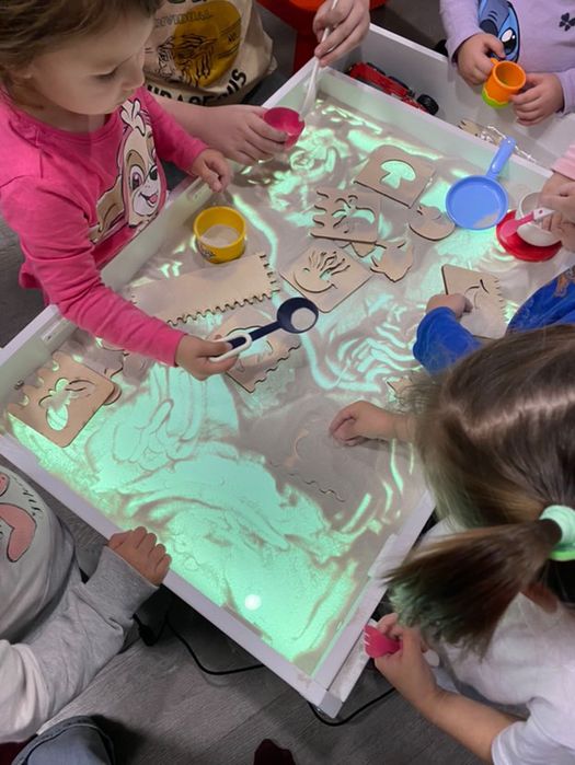 Детский световой столик песочница лего стульчик монтессорі  дитячий