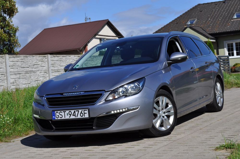 Peugeot 308 1.6 Diesel 120 Km ! Zarejestrowany, Led, Nawigacja, Super STAN !