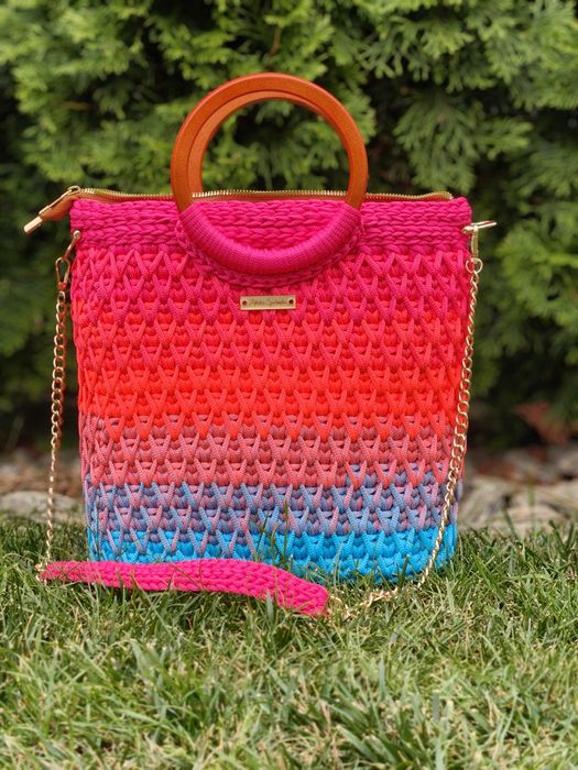 Torebka koszyk handmade