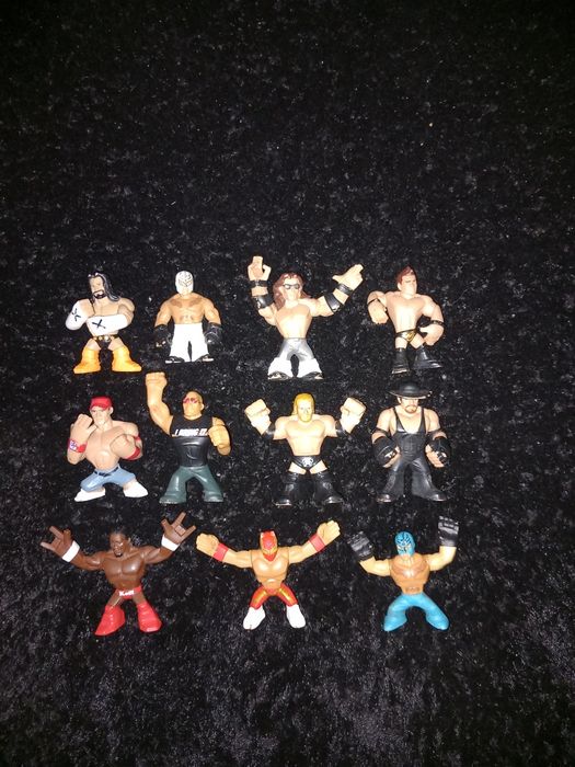 Coleção WWE miniaturas brinquedos toys raros