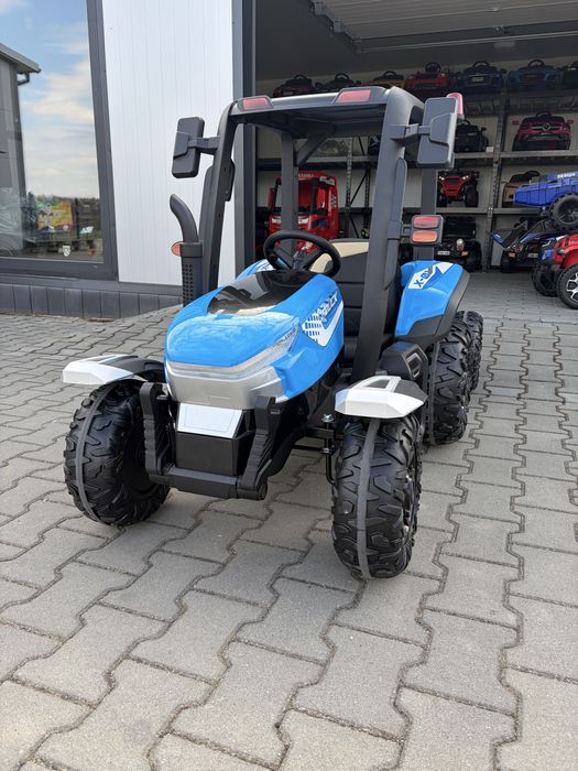 TRAKTOR na Akumulator Elektryczny Dla Dzieci 2X200W 24V 7Ah Przyczepka