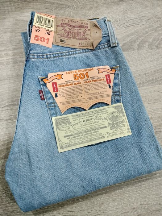 Calças Ganga PT36/W27 Levi's 501 Novas [4 cores disponíveis]