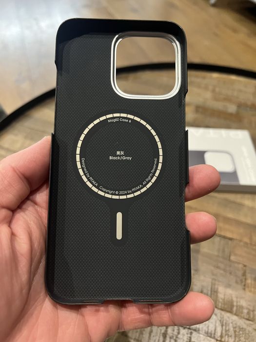 Чохол Pitaka Ultra-Slim Case 600D Twill MagEZ для Apple iPhone 16 Pro Black/Grey