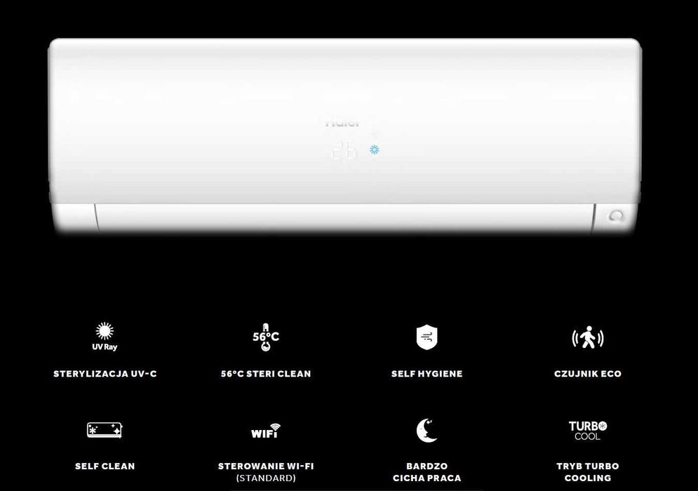Klimatyzacja HAIER Flexis Plus White 3,5kW, 5 lat gwarancji, Wifi