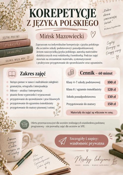 Korepetycje z języka polskiego