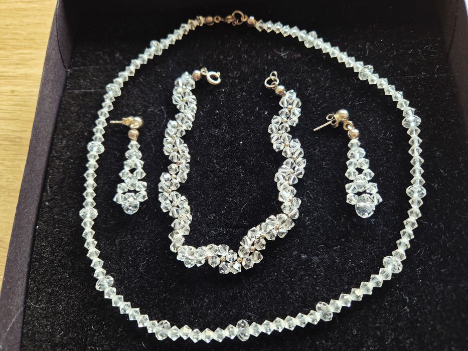 Komplet biżuterii ślubnej swarovski