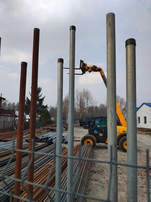 słupek stalowy  słupki na ogrodzenie  rura   ogrodzenia rury do siatki