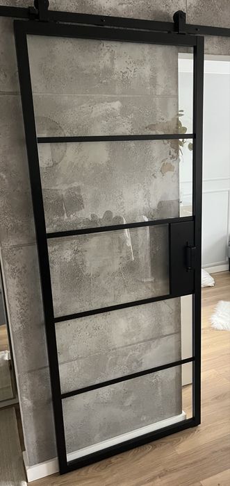 Drzwi przesuwne loft + system przesuwny