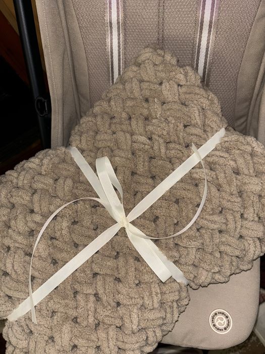 Плед Алізе Пуффі  дитячий, плюш на виписку.