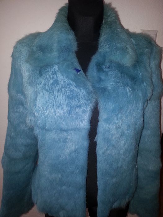 Futerko turkusowe z królika