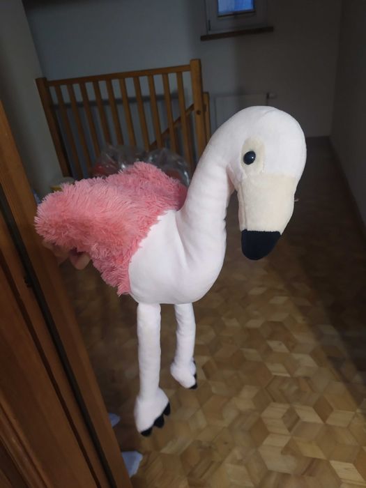 Flaming maskotka 48 cm bardzo przytulna ładna dla dziewczynki
