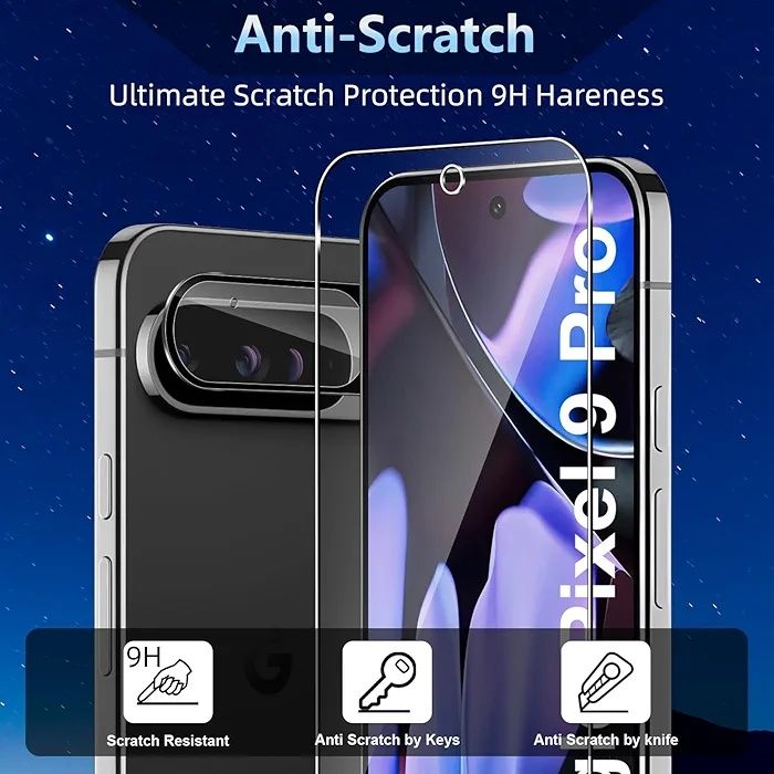 Protetor de ecrã e câmera para Google Pixel 9 Pro - NOVO