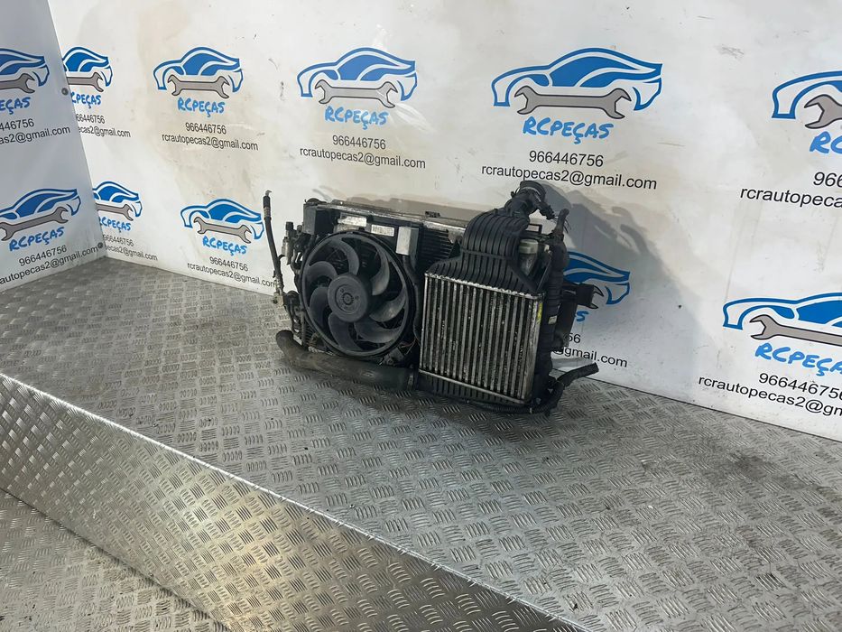 Conjunto Radiadores Agua Intercooler AC Ar Condicionado Opel Astra H