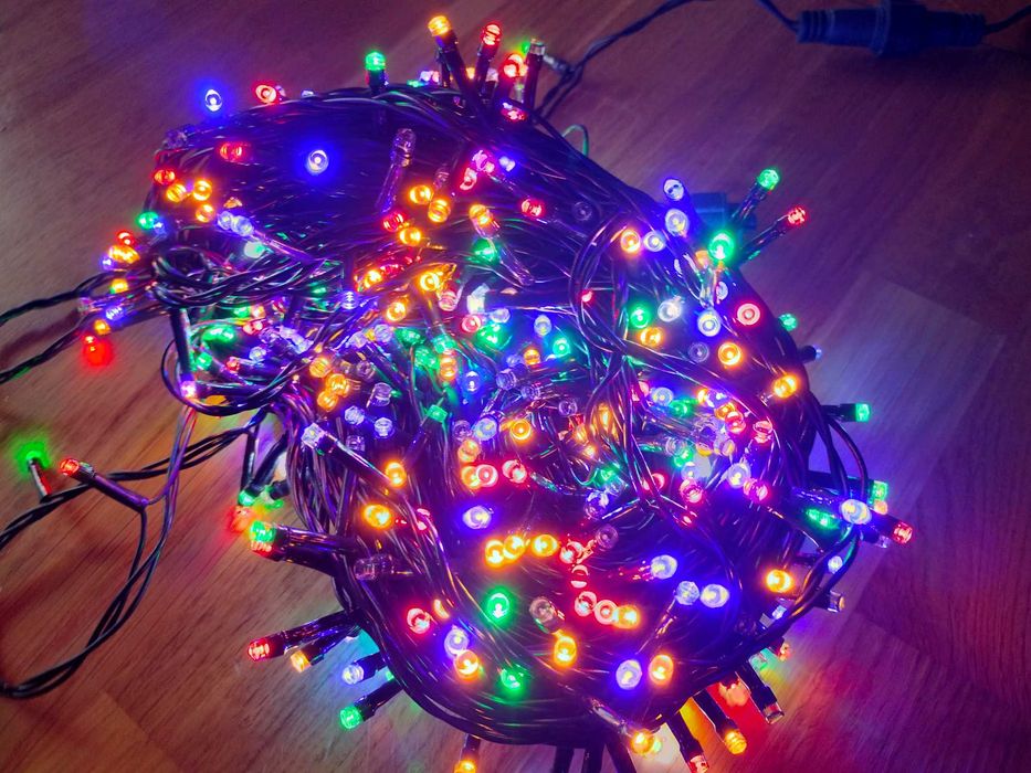 Lampki choinkowe 500 led multikolor nowe zewnętrzne i wewnętrzne 35m
