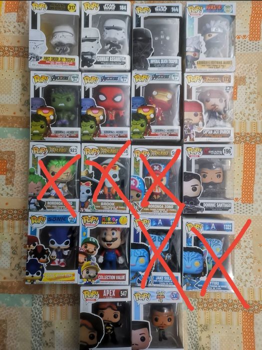 Funko Pop Vários como novos 5 euros cada