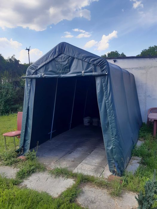 Namiot garażowy 3,6x2,3m plandeka PCV