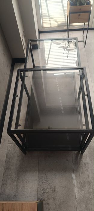 Stolik kawowy, ława  IKEA VITTSJÖ 2 szt. 90x50 cm