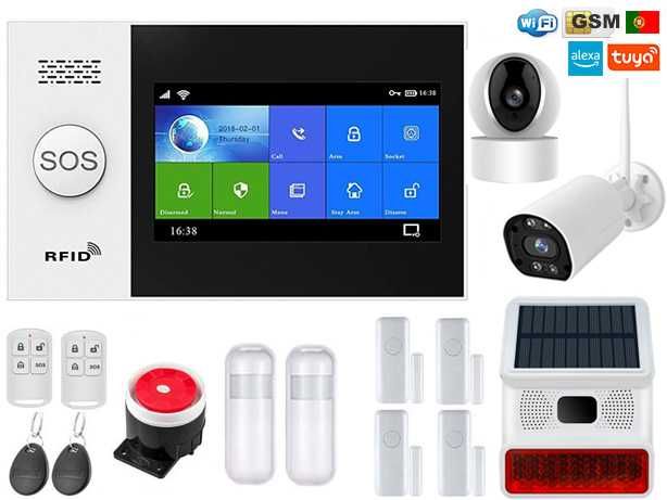 Tuya Wireless Alarm System WiFi/GSM with 4 Cameras for Android/iOS (Portuguese Language) (NEW)64551849296642120