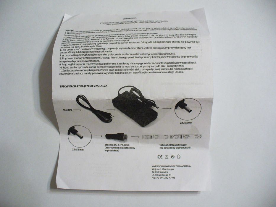 Zasilacz 60W 12V