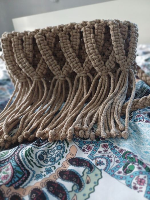 Torebka wykonana ręcznie, makrama