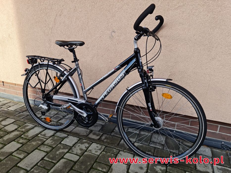 Rower damski damka trekkingowa PEGASUS koła 28 SHIMANO DEORE aluminium