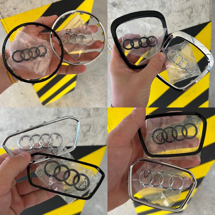 Емблема значок на руль Ауди кермо Ауді Audi логотип A4 A5 A6 A7 Q5 Q7