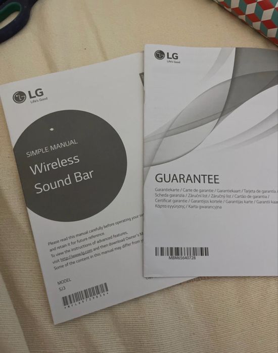 Soundbar wireless LG