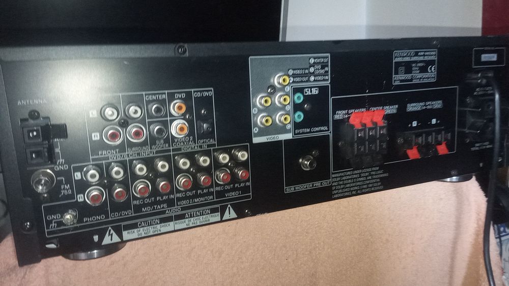 Amplificador Kenwood com radio RDS