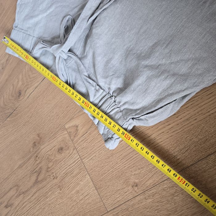Spodnie mango l 40 linen len bawełna cotton długie materiałowe