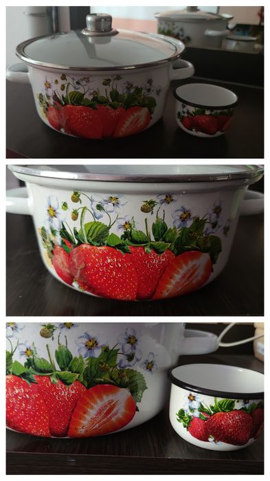 Кастрюля эмалированная . Судок для холодца. Чайник. Казанок.Котелок.