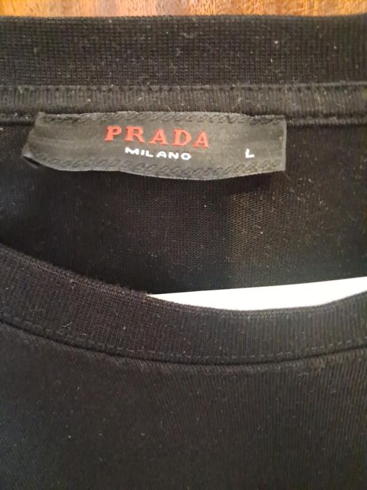 T-Shirt Prada Milano Original – Preta – Tamanho L