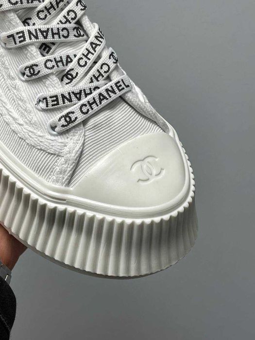 Кросівки Chanel Sneakers Platform White premium | Кроссовки жіночі
