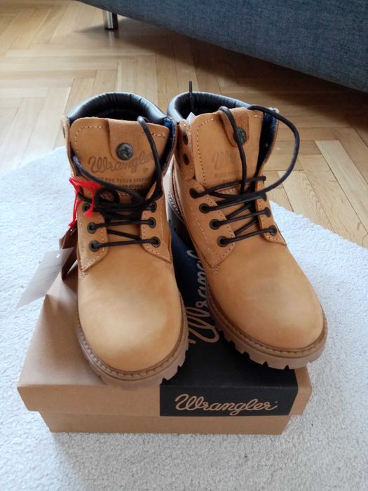 Trapery skórzane Wrangler Nowe