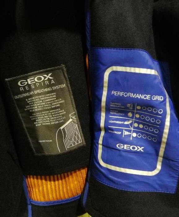 Чоловіче синє вовняне пальто бушлат Geox