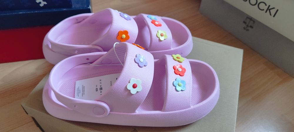 Hit klapki slippers sandał róż Pink r. 39
