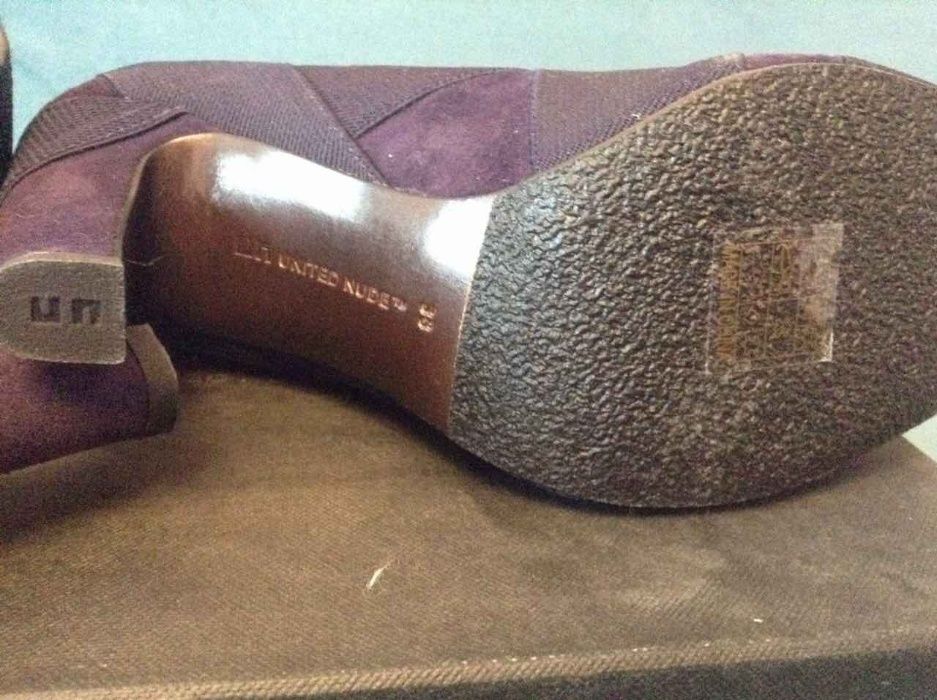 Ботинки-Ботильоны фиолетовые новые